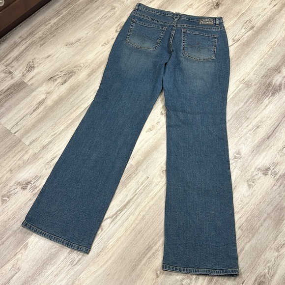 Vintage 90s Y2K JAG Embroidered Denim Wide Leg Flare Jeans / Women’s Sz 16 XL - Picture 3 of 13